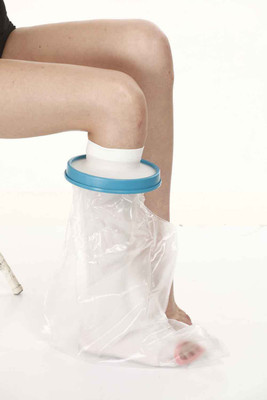 

Samson Cast Cover Leg Knee Support(Silver, White;blue