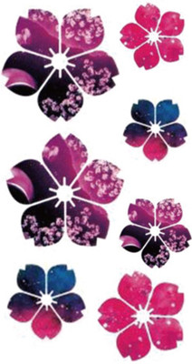 

Savii Purple Flower Temporary Tattoo(Purple Flower Design)