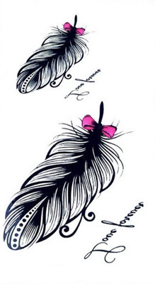

Savii Feather Temporary Tattoo(Feather Design)