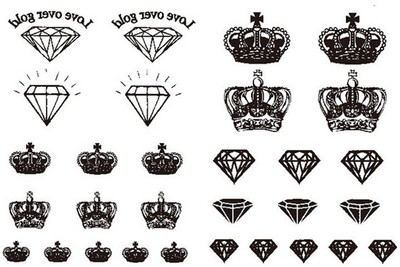 

Savii Temporary Tattoo(Crown Diamond Design)