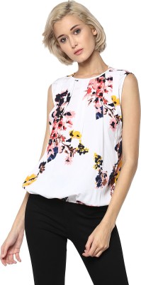 RARE Casual Sleeveless Printed Women Multicolor Top