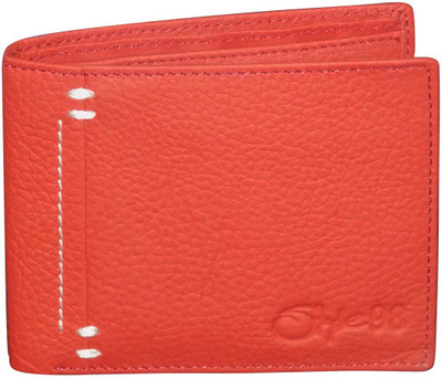 

Kan Genuine Leather Wallet/Document Holder for Men(Red)