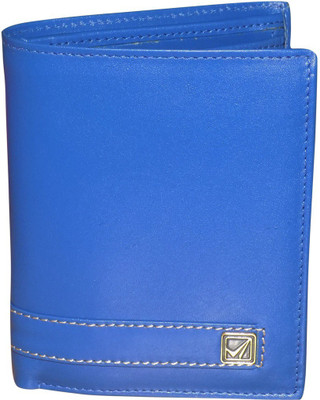 

Kan Men Blue Genuine Leather Money Clip(8 Card Slots)