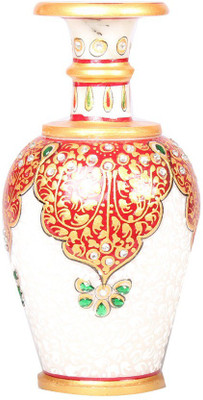 

Apkamart Handicraft Marble Flower Pot – Decorative Vases for Home Decor and Gifts Stoneware Vase(6 inch, Multicolor)