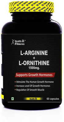 

HealthVit L-Arginine + L-Ornithine 1500mg 60 Capsules(60 No)