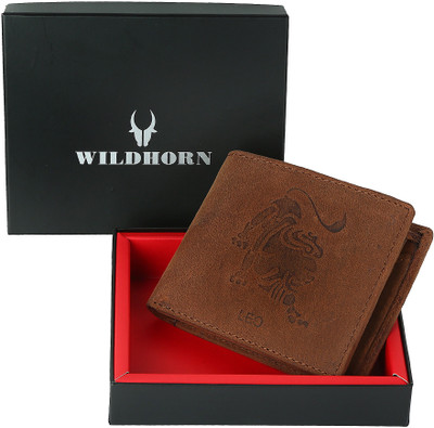 

WildHorn Men Brown Genuine Leather Wallet(9 Card Slots)