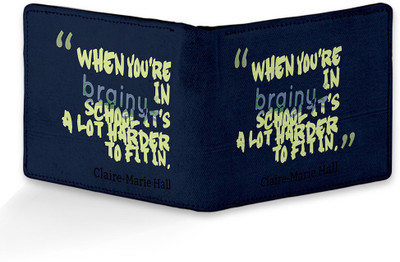 

FannZila Men Multicolor Genuine Leather, Canvas Wallet(6 Card Slots)