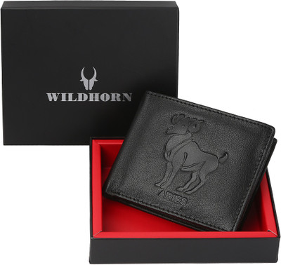 

WildHorn Men Black Genuine Leather Wallet(9 Card Slots)