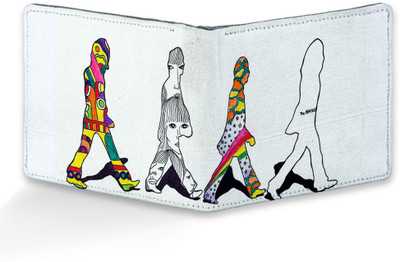 

FannZila Men Multicolor Genuine Leather, Canvas Wallet(6 Card Slots)