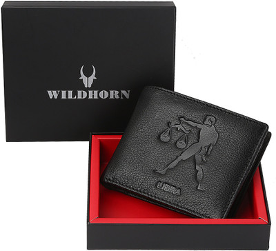 

WildHorn Men Black Genuine Leather Wallet(9 Card Slots)