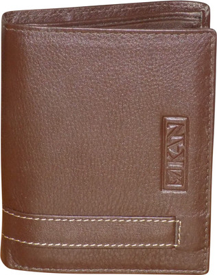 

Kan Men Brown Genuine Leather Money Clip(8 Card Slots)