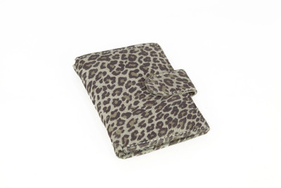 

Khisa Girls Multicolor Genuine Leather Card Holder(3 Card Slots), Leopard print