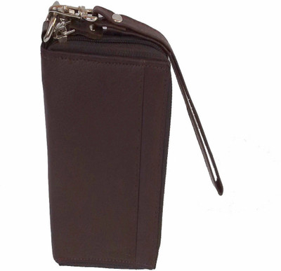 

SEESTEM Girls Brown Genuine Leather Wallet(10 Card Slots)