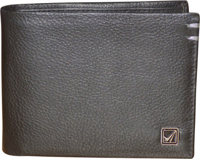 

Kan Black Pure Leather Wallet/Document Holder for Men(Black)