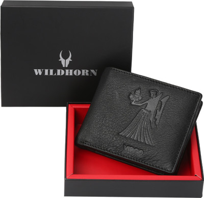 

WildHorn Men Black Genuine Leather Wallet(9 Card Slots)