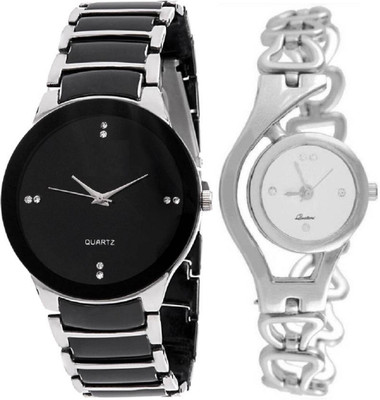 SPINOZA black silver iik black metal chain Analog Watch  - For Boys & Girls   Watches  (SPINOZA)