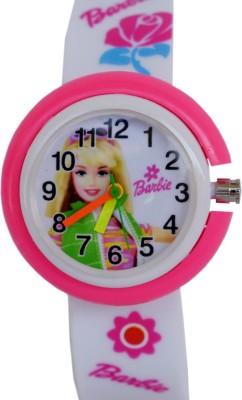 Vitrend Barbie White Designer Round Dial(Random Colours Available) Analog Watch  - For Boys & Girls   Watches  (Vitrend)