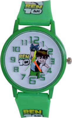 Vitrend Ben-10 Numbers printed Dial New Design Green Analog Watch  - For Boys & Girls   Watches  (Vitrend)