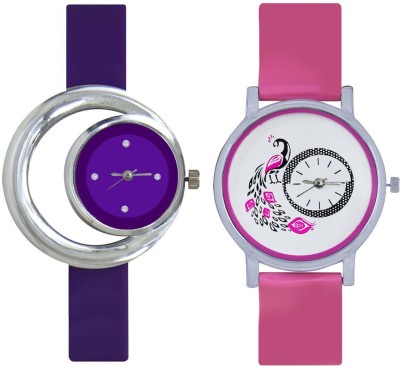 SPINOZA glory designer pink and purple Analog Watch  - For Girls   Watches  (SPINOZA)