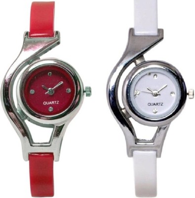 SPINOZA glory red and white round stylish and professional Analog Watch  - For Girls   Watches  (SPINOZA)