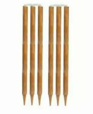 

Arnav Cricket Wooden Brown Stumps Two Sets of Six Wickets(Brown)