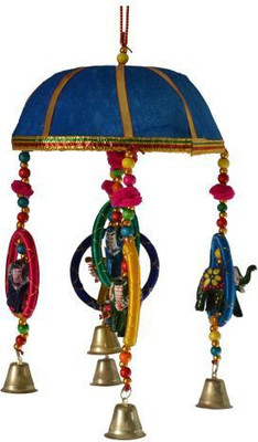 

Artlivo Artlivo 6" Basket with Elephant-Chudi-Bells Hanging - Blue Bamboo, Cotton Windchime(6 inch, Multicolor)
