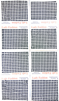 

Lady Fashion Matching Plaza 0804201702 Forehead Black Bindis(Strip)