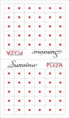 

SUNAINA MATCHING PLAZA SIZE-4 (PACK OF 5) FOREHEAD Red Bindis(STICK ON)