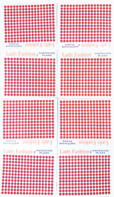 

Lady Fashion Matching Plaza 0804201710 Forehead Red Bindis(Strip)