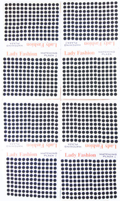 

Lady Fashion Matching Plaza 0804201701 Forehead Black Bindis(Strip)