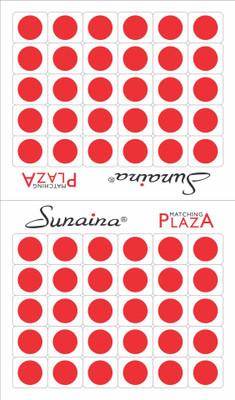 

SUNAINA MATCHING PLAZA SIZE-2.5 FOREHEAD Red Bindis(STICK ON)