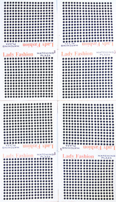 

Lady Fashion Matching Plaza 0804201703 Forehead Black Bindis(Strip)
