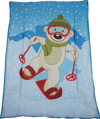 

Little Innocent Cartoon  Comforter(Microfiber, Blue, White