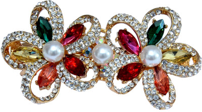 

Mansiyaorange Designer Fancy Latest Stone Hair Pin Hair Clip(Multicolor)
