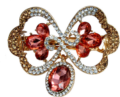 

Mansiyaorange Designer Fancy Latest Stone Hair Pin Hair Clip(Beige)