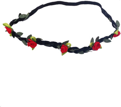 

GRACE FASHION VILLA floral Head Band(Red, Black)