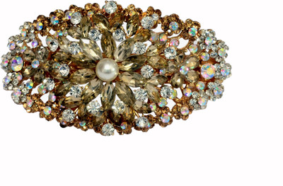 

Mansiyaorange Designer Fancy Latest Stone Hair Pin Hair Clip(Copper)