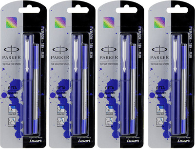 

Parker Beta Standard Chrome Trim LG.Blue Roller Ball Pen(Pack of 4)