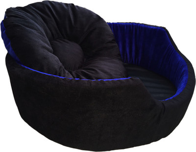 

Poofy's Pet Island RBB4 XL Pet Bed(Black, Blue)