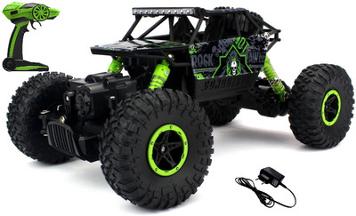 

MousePotato 1:18 4WD Rally Car Rock Crawler Off Road Race Rechargeable Monster Truck(Green)