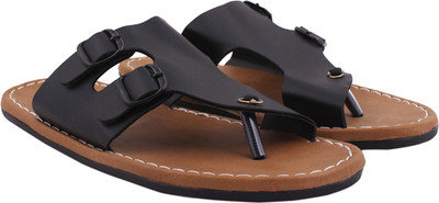 

Butchi Men Black Flats