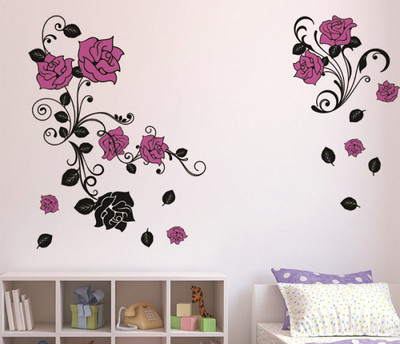 Littlebuds 110 cm Flower Removable Sticker(Pack of 1)