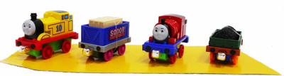 

Emob Double Sided Magnetic alloy Back Force 4 Pcs Diecast Train Gift Set(Multicolor)
