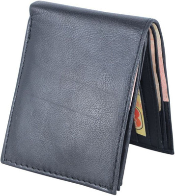 

Holboro Men Black Genuine Leather Wallet(1 Card Slot)
