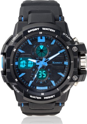 Xergy Analog Digital, water proof , Alarm , Stopwatch , LED Light , Dual time Sports Watch 8219-2 Analog-Digital Watch  - For Boys   Watches  (Xergy)