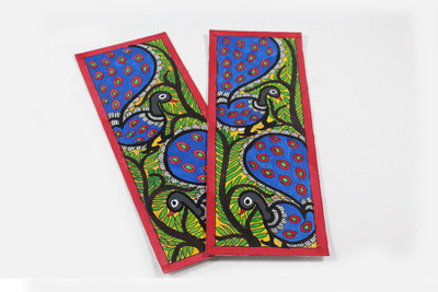 

India Meets India 86STBOBO001 Bookmark Bookmark(Madhubani, Multicolor)