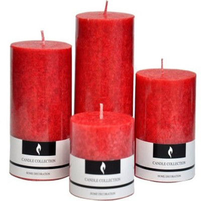 

Pancikaa Pnck_rosepill4 Candle(Red, Pack of 4)