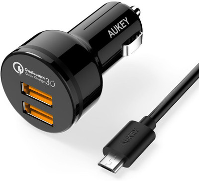 

Aukey 2.4 amp Turbo Car Charger(Black)