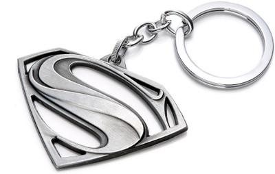 

Optimus Traders Superman Justice League 3d logo metal Key Chain(Silver)