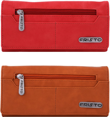 

Fristo Girls Orange, Pink Artificial Leather Wallet(6 Card Slots)